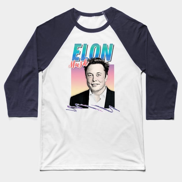 Elon Musk ∆†∆†∆ 90s Style Aesthetic Design Baseball T-Shirt by DankFutura